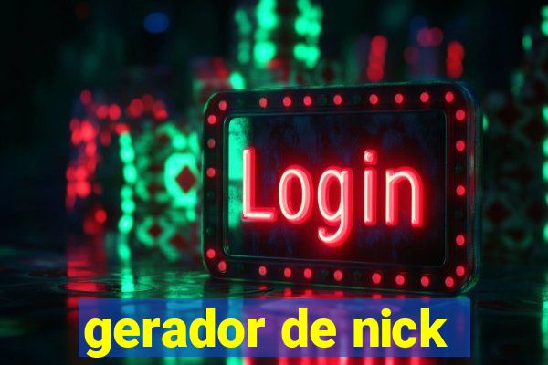 gerador de nick